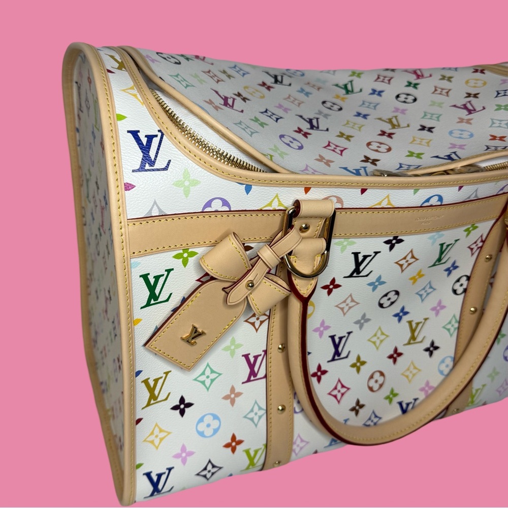 Louis Vuitton White Multicolor Sac Chien - Picture 4 of 13